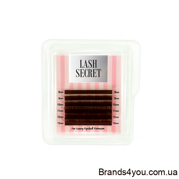 Ресницы LASH SECRET коричневые mini